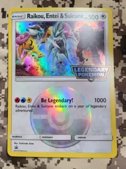 Jumbo Raikou, Entei & Suicune Jumbo Cards Holo. Legendary Pokemon - Image 1
