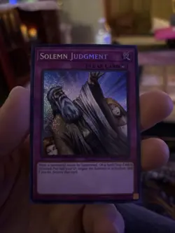 Yu-Gi-Oh! Solemn Judgment 1st Edition Secret Rare Card RA02-EN075 - Image 1