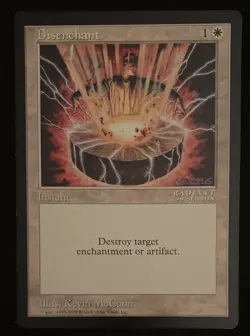 Magic The Gathering MTG DISENCHANT Promo 6x9 Oversize Jumbo Card! - Image 1