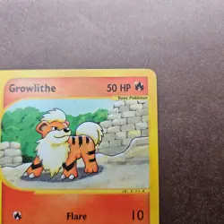 Growlithe 62/144 Pokemon Skyridge Regular Card - LP - Image 3