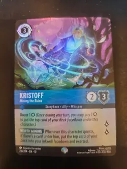 EPIC Lorcana Whispers - Kristoff - Mining the Ruins - 218/204 FOIL EPIC - Image 1