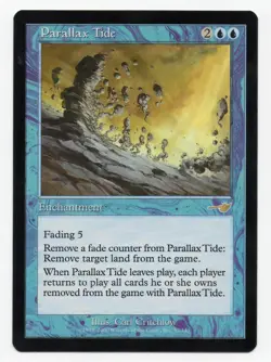 Parallax Tide, Rare Blue Enchantment, Nemesis Regular, NM, Carl Critchlow - Image 1