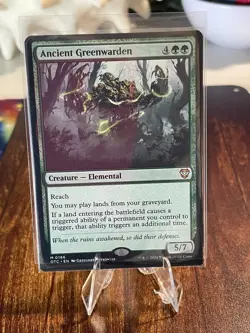 MTG: Outlaws of Thunder Junction Ancient Greenwarden M 0186 NM Reg - Image 1