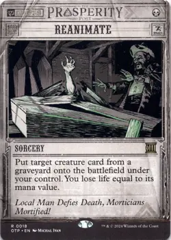 Reanimate Outlaws of Thunder Junction: Breaking News Magic MTG NM - Image 1