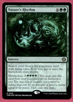 NATURE'S RHYTHM FOIL TARKIR: DRAGONSTORM TDM RARE SORCERY MTG 150 - Image 1