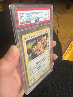 PSA 10 Eevee SWSH 118 Chilling Reign Black Star Promo Pokemon GEM MT - Image 4