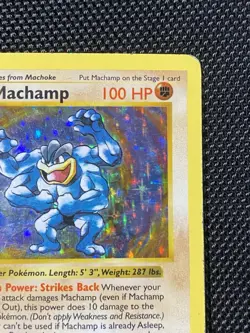 Machamp Shadowless Base Set 8/102 1st Edition Holo Rare Pokemon TCG - Image 3