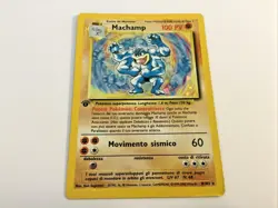 1999 Pokemon Base Set #8/102 Holographic Machamp 1st Edition Holo - Image 1