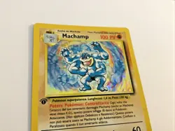 1999 Pokemon Base Set #8/102 Holographic Machamp 1st Edition Holo - Image 3