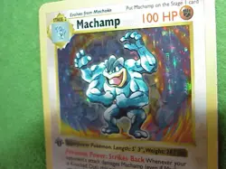 Machamp 1st Edition Holo Shadowless Excellent Pokemon Base Set 8/102 Rare Star - Image 4