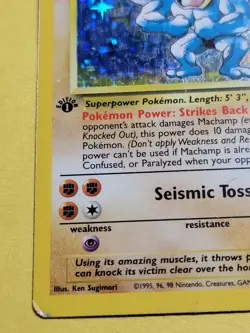 Machamp Base Set 8/102 Holo 1st Edition Holo Rare Pokemon TCG - Image 5