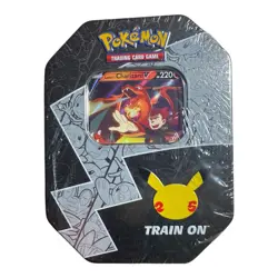 Pokemon TCG 25th Anniversary Celebrations Tin Pack ~ Lance's Charizard V Sealed - Image 1