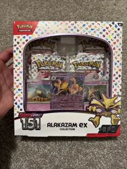 Pokemon TCG 151 Scarlet & Violet Alakazam ex Collection Box Factory Sealed - NEW - Image 1