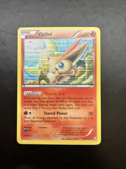 Victini Holo Rare Legendary Treasures 23/113 LP Pokemon - Image 1