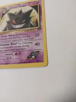 Pokemon Sabrina's Gengar 29/132 Gym Challenge TCG Rare 2000 WOTC NM - Image 2