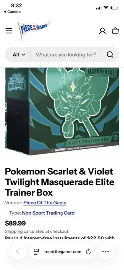 Pokemon TCG Twilight Masquerade Elite Trainer Box ETB - New Factory Sealed - Image 1