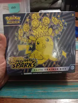 Pokemon TCG Scarlet & Violet SURGING SPARKS Elite Trainer Box FACTORY SEALED ETB - Image 1