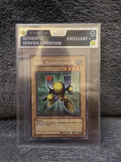 Yu-Gi-Oh! Beta The Magnet Warrior DOR-G002 Secret Rare Excellent+ - Image 1
