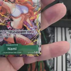 One Piece TCG English OP14-031 Nami Alt Art Parallel - Image 3