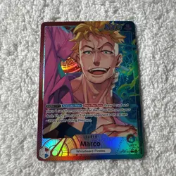 One Piece Two Legends Marco OP08-002 Parallel Alternate Alt Art Leader NM - Image 1