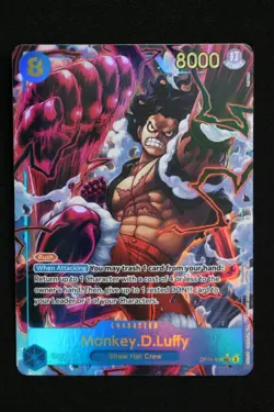 Monkey.D.Luffy OP11-118 SEC Alt Art ONE PIECE A Fist of Divine Speed ENGLISH Nm - Image 1