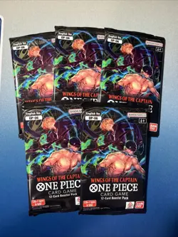 One Piece Wings Of The Captain OP-06 Five 5 Booster Packs Lot English - Image 1