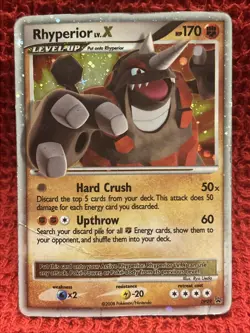 Rhyperior LV.X DP29 Diamond and Pearl Holo Ultra Rare Pokemon Card HP/DMG - Image 1