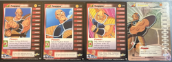 Nappa Dragon Ball Z Saiyan Saga TCG Personality Cards - 176, 177, 178, 185 - Image 1