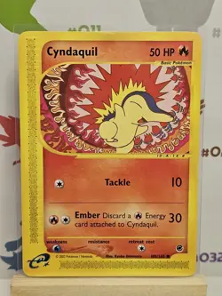 Pokemon TCG Cyndaquil Expedition Base Set, Card 105/165, Regular Common - Image 1