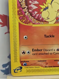 Pokemon TCG Cyndaquil Expedition Base Set, Card 105/165, Regular Common - Image 2