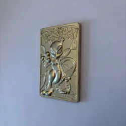 Pokemon 23K Gold Plated Mewtwo Trading Card 1999 Burger King Limited Edition - Image 3