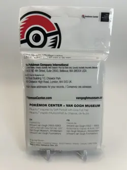 Pokemon X Van Gogh Museum Card Sleeves Pikachu with Grey Felt Hat (65 Sleeves) - Image 2