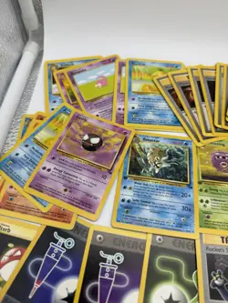 Pokemon Lot of 50+ Cards Team Rocket & Fossil WOTC LP-EX Condition 1st Edition - Image 3