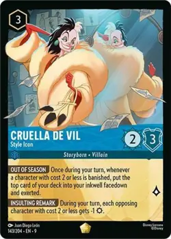 ~ Cruella De Vil - Style Icon ~ NM Cold Foil ~ Fabled ~ - Image 1
