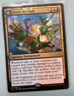 Storm The Vault/Vault of Catlacan, Rivals of Ixalan, NM, Magic the Gathering Mtg - Image 1