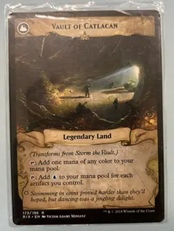 Storm The Vault/Vault of Catlacan, Rivals of Ixalan, NM, Magic the Gathering Mtg - Image 2