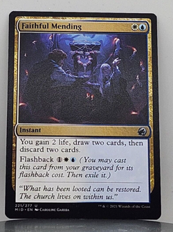 Faithful Mending - Innistrad: Midnight Hunt - MID - 221/277 - MTG - Image 1