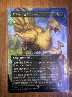Magic: The Gathering Traveling Chocobo Borderless Chocobo Track Final Fantasy - Image 1
