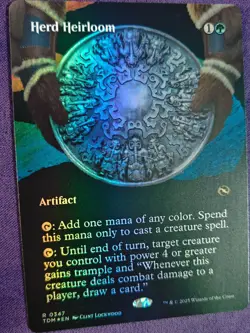 MTG Herd Heirloom - Foil - Borderless, NM-Mint, English Tarkir: Dragonstorm - Image 2