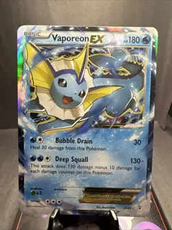 Pokemon Vaporeon-EX Holo Rare TCG Card 24/83 Generations - Image 1