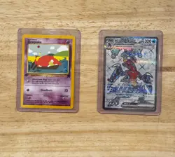Pokemon TCG 2-card Lot: Older Pokemon Cards (Garchomp ex & Slowpoke 1st Edition) - Image 1