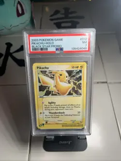 2003 Pokemon Game Pikachu Holo Black Star Promo PSA 7 EX Series E-Reader Vintage - Image 4