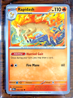 Rapidash Regular Uncommon #030 - CGC MINT 9 - 2025 Destined Rivals - Pokemon TCG - Image 2