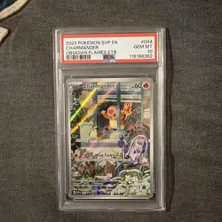 Pokemon Charmander Obsidian Flames ETB Promo SVP EN 044 PSA 10 Gem Mint - Image 1