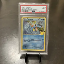 Totodile 18/25 McDonald's Pokemon 25th Anniversary Promo Holo PSA 9 ✨Mint - Image 1