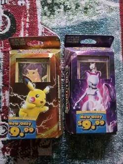 Mewtwo Mayhem and Pikachu Power Theme Deck 2016 Pokemon XY Evolutions SEALED - Image 1
