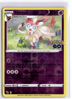 Sylveon 035/078 Reverse Holo Pokemon Pokemon GO NM - Image 1