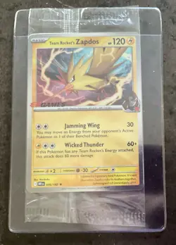 Team Rocket's Zapdos - 070/182 - Black Star Promo - EB Games - Pokemon - SEALED - Image 1