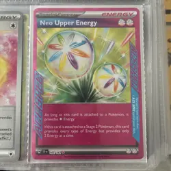 Pokemon TCG: TEF NEO UPPER ENERGY Holo Ace Spec Rare 162/162 MINT - Image 1