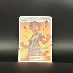 Pokemon Brock's Grit (Full Art) Team Up #172 Ultra Rare Holofoil English - Image 1